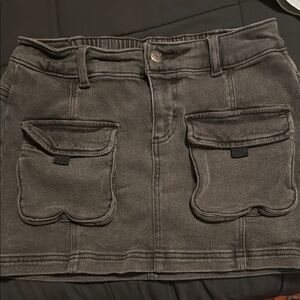 Wild Fable Gray Cargo Mini Skirt